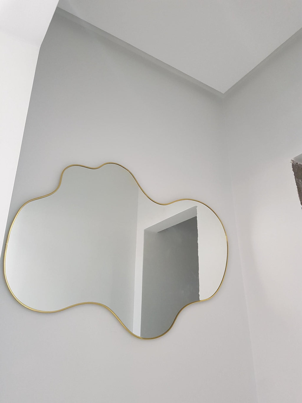 Wave Mirror Cloud Frame, Gold Decor Luxury Room
