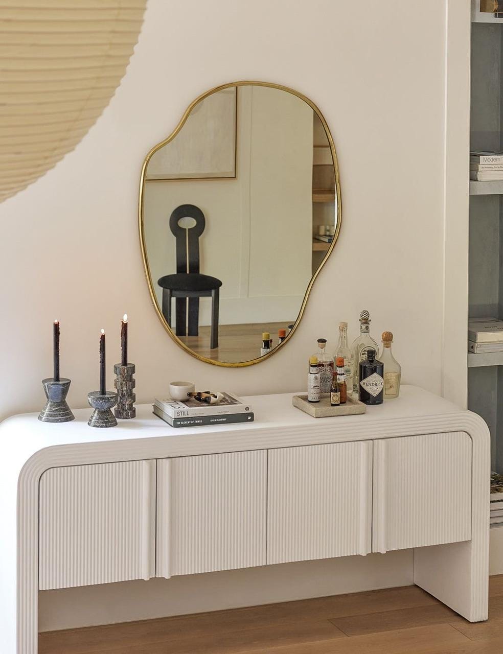 Mirror Irregular Decor Modern Luxury of The Year For Vanity Bedroom Bathroom Black and Gold