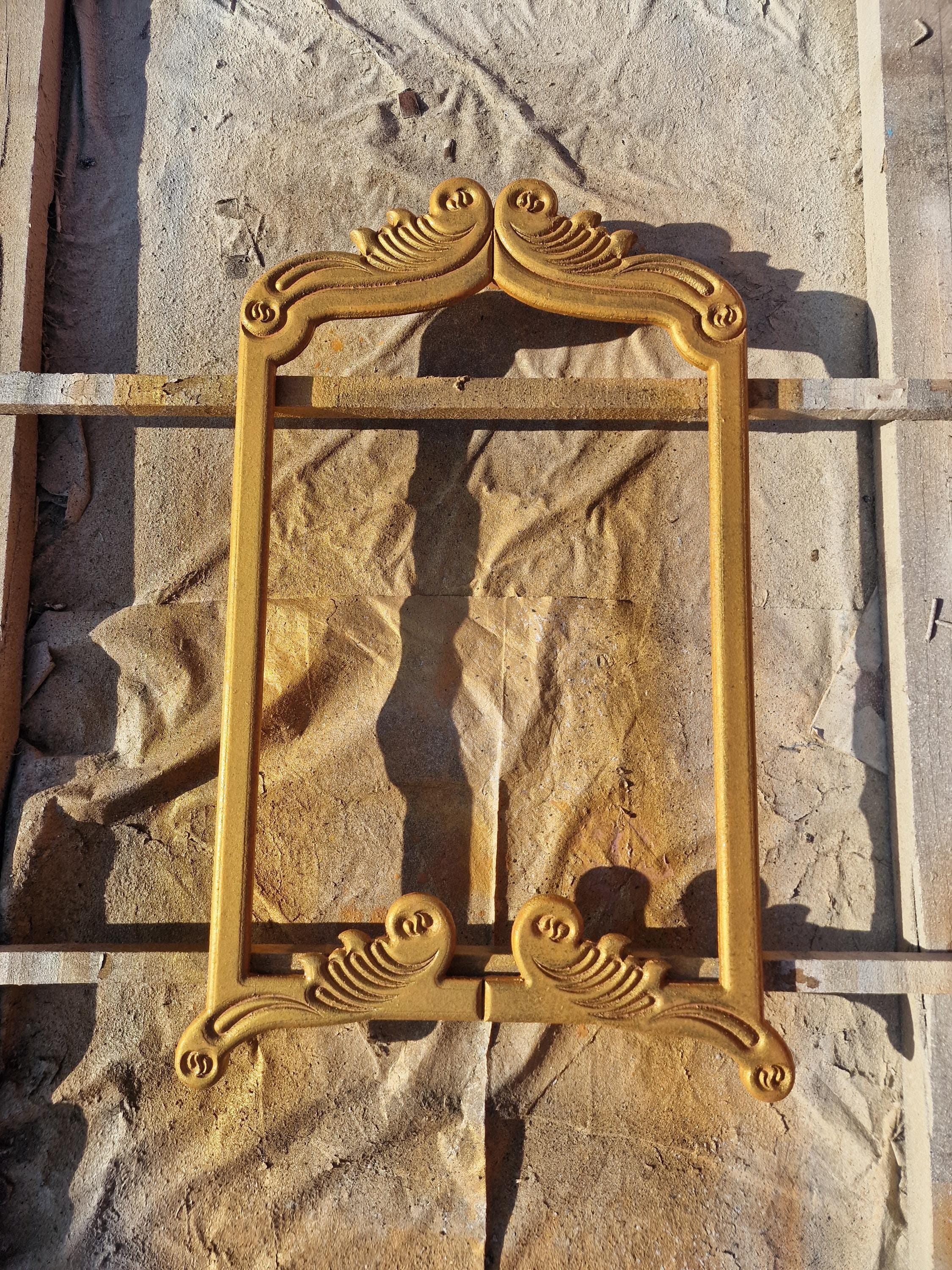 Vintage Gold Orante Mirror Carved Mirror for Vanity & Wall Luxury Home Decor Gift 85x55cm
